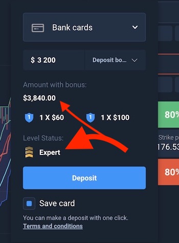 How to upgrade Olymp Trade account status to Expert