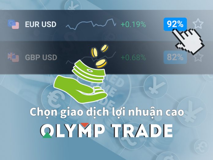 Hướng dẫn chọn Tài sản Olymp Trade sinh lợi cao - Kiếm tiền nhanh bằng Fixed Time Trade
