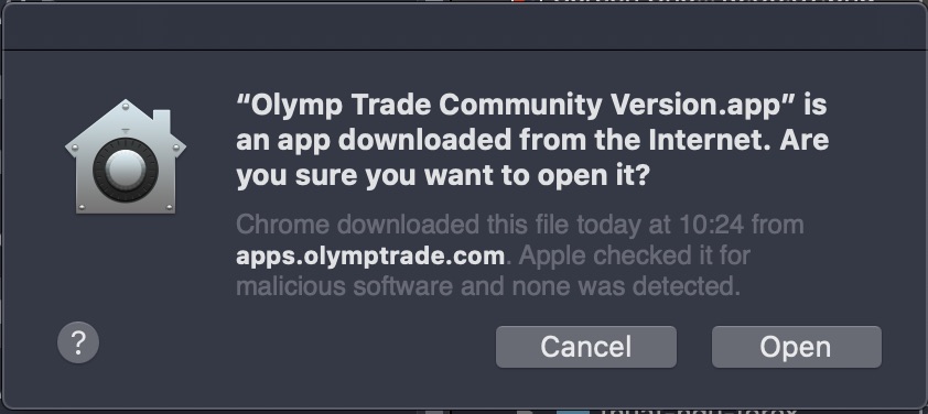 Olymp Trade là sản phẩm của bên thứ ba, vì vậy nó cần được kiểm tra an ninh