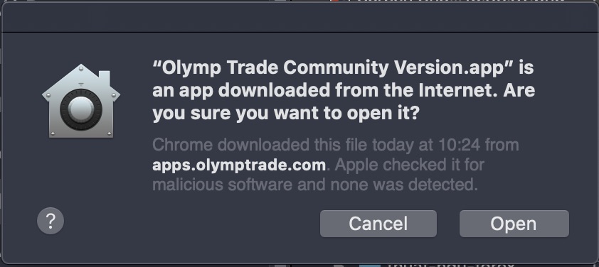 Olymp Trade is a third party production, so it needs to be check security