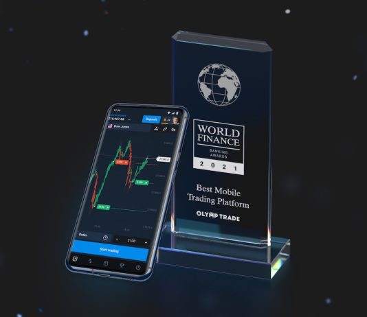 Olymp Trade wins best mobile trading platform award 2020