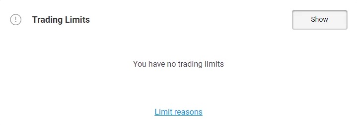 How to use Trading Limits on OlympTrade Platform